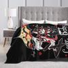 Hazbins Hotels Angel Dust X Husk Loser Blankets Flannel Winter Multi-function Warm Throw Blanket for Bedding Office Bedspreads