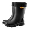 British fashion black and red men's medium rain boots night back beam of light waterproof shoes non-slip men's rain boots fishing foot protectors