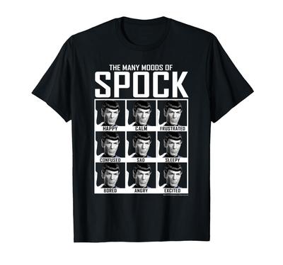 Star Trek: The Original Series Moods of Spock Textbook T-shirt
