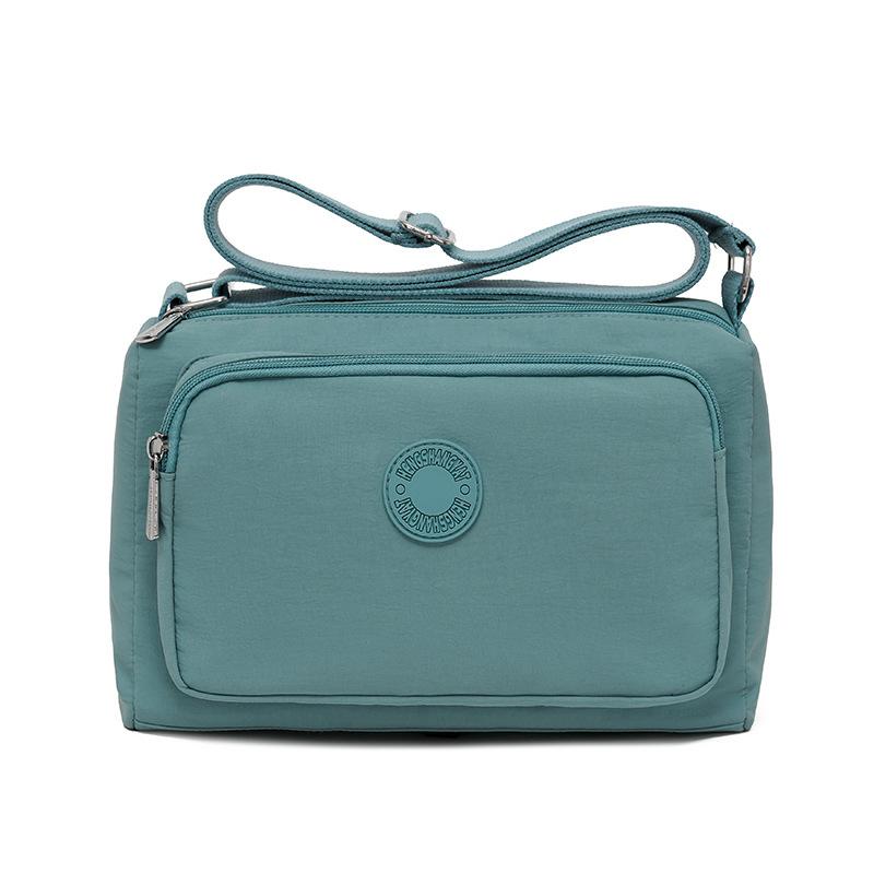 

Женская сумка большой вместимости нейлоновая сумка через плечо кроссбоди водонепроницаемая сумка для мамы озеро синий