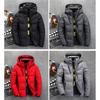 Men Winter Warm Duck Down Jacket Ski Jacket Snow Thick Hooded Parka Puffer Coat