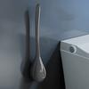 Wall-Mounted Household Toilet Brush No Dead Angle Long Handle Bathroom Cleaning Tool With Base For Hygienic Cleaning