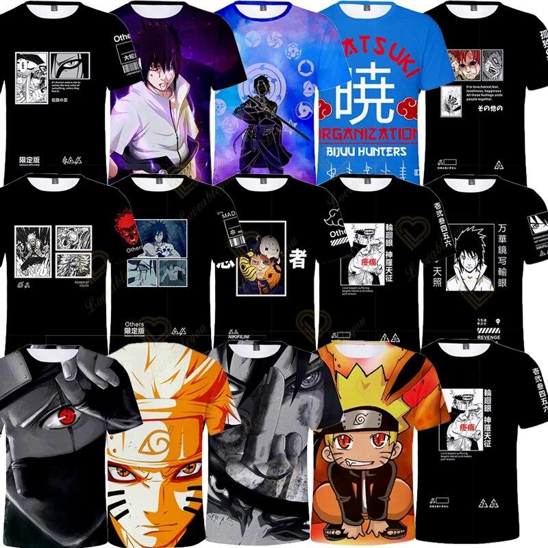 

Детская футболка с 3D принтом Наруто, детский топ для девочек и мальчиков, детская одежда, детская футболка, одежда для подростков, футболка