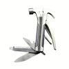 Damaly,Stainless Steel Multifunctional Hammer Tool, 7-in-1 Portable Multi-Tool With Claw Hammer, Knife,Screwdriver,Opener,Perfec