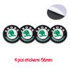 56/60/68/65mm Car Styling Wheel Center Hub Caps Rim Cover Badge Sticker For Skoda Octavia Fabia Rapid Superb Kodiaq Karoq Kamiq