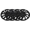 4pcs 14in Wheel Hub Caps Scratch Resistant Universal Wheel Rim Cover for Cars Trucks Vans Black