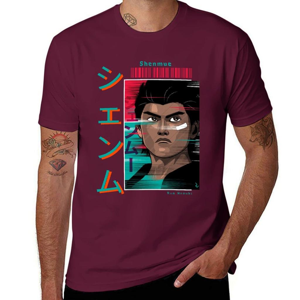 Ryo Hazuki - Shenmue T-Shirt Rohlinge Sommerkleidung Ästhetische Kleidung Herren Trainingsshirt