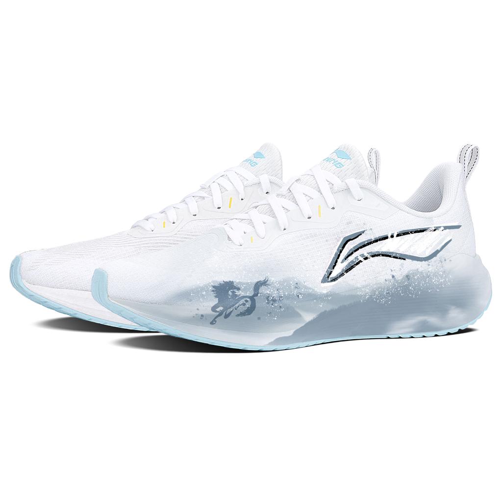 Li Ning Wuyue Dämpfung Abriebfest Niedrig geschnitten Freizeit Körperliche Fitnessprüfung Körperliche Untersuchung Laufschuhe Herren ARST003-1(Team1957-)