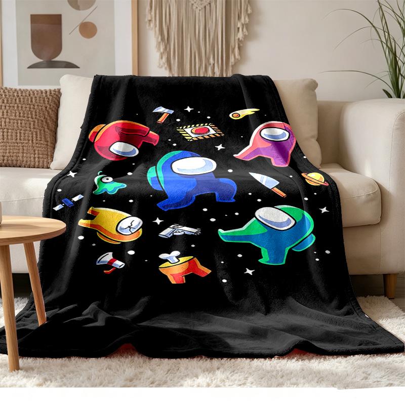 Among Us Soft and comfortable flannel Suitable for sofas living rooms outdoor camping travel and also makes a great anniversary gift