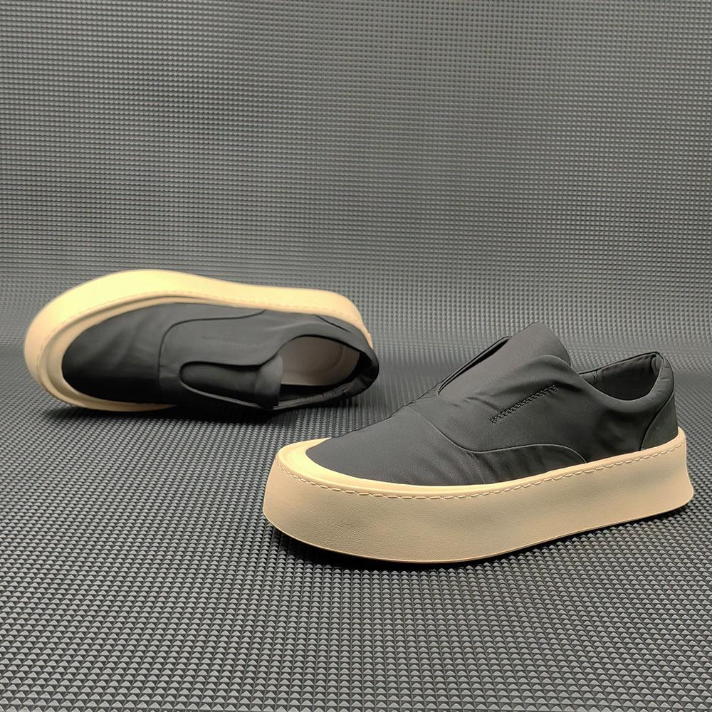 Men's Shoes 2025 New Fashionable Casual Shoes Outdoor Versatile Breathable Canvas Shoes Thick Soled One Step Men's Shoes