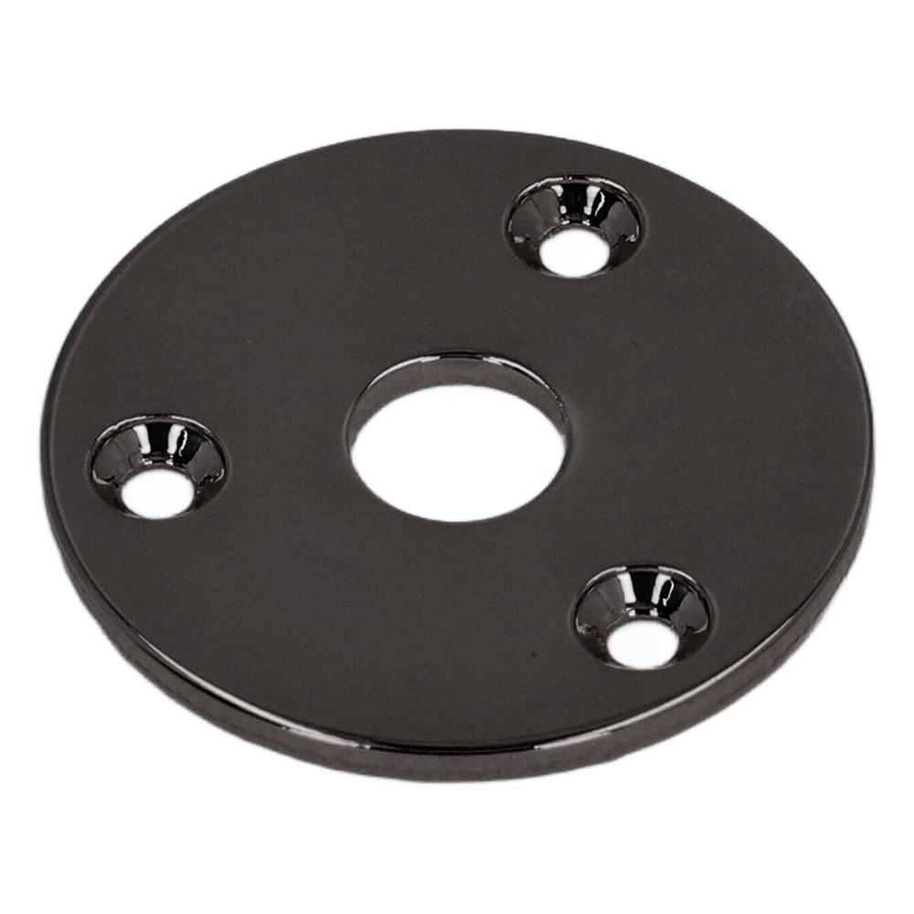 2PCS Black/Gold/Silver Guitar Jack Plate Metal Round Jack Plate For Guitar Bass чёрный