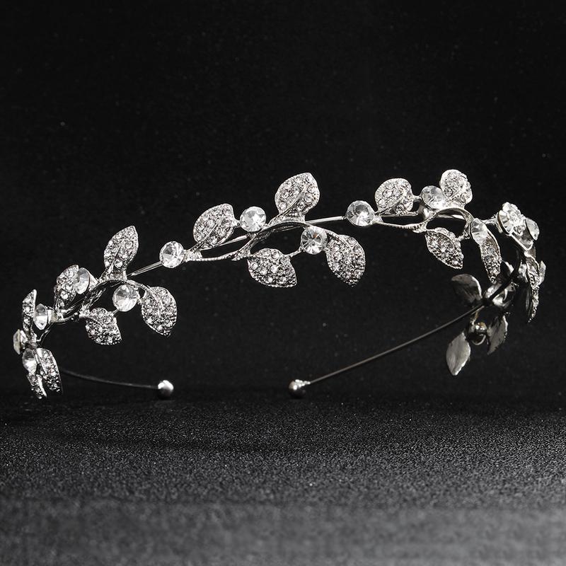 Simple Crystal Women's Hair Bands Fashion Alloy Mori Princess Headband Headdress Party Holiday Jewelry Hair Accessories Tiara