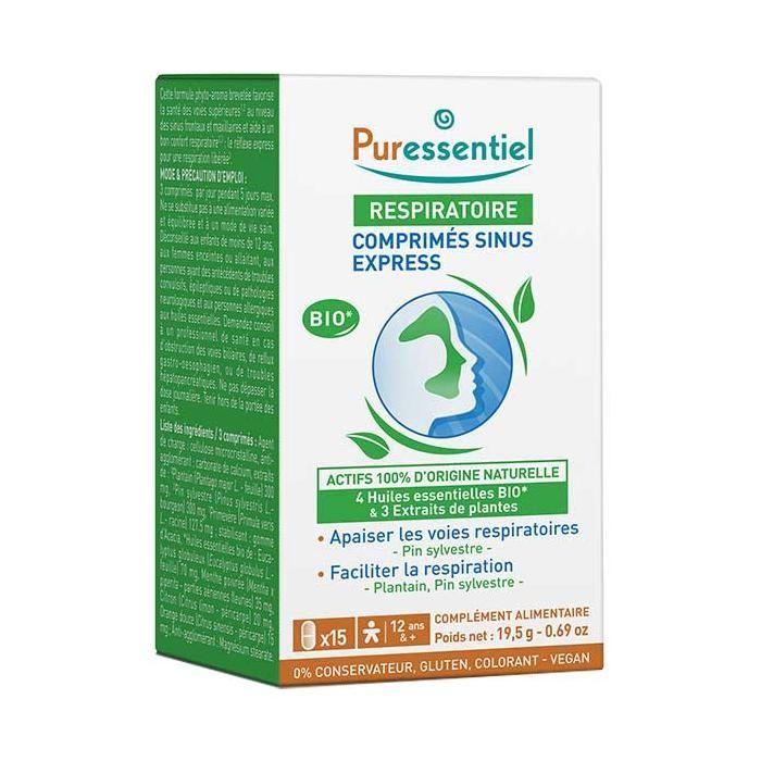 Puressentiel Comprimés Sinus Express - 15 Comprimés