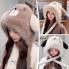 Ear Protection Winter Hat Plush Bucket Hat Thicken Cycling Cap  Women Girls