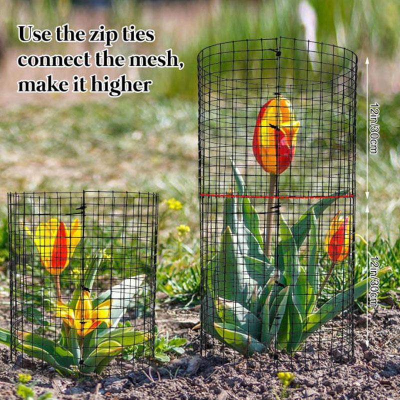 Metal Mesh Plant Protectors,Expanding Tree Guard Hedge Protector Rabbit, Rodent