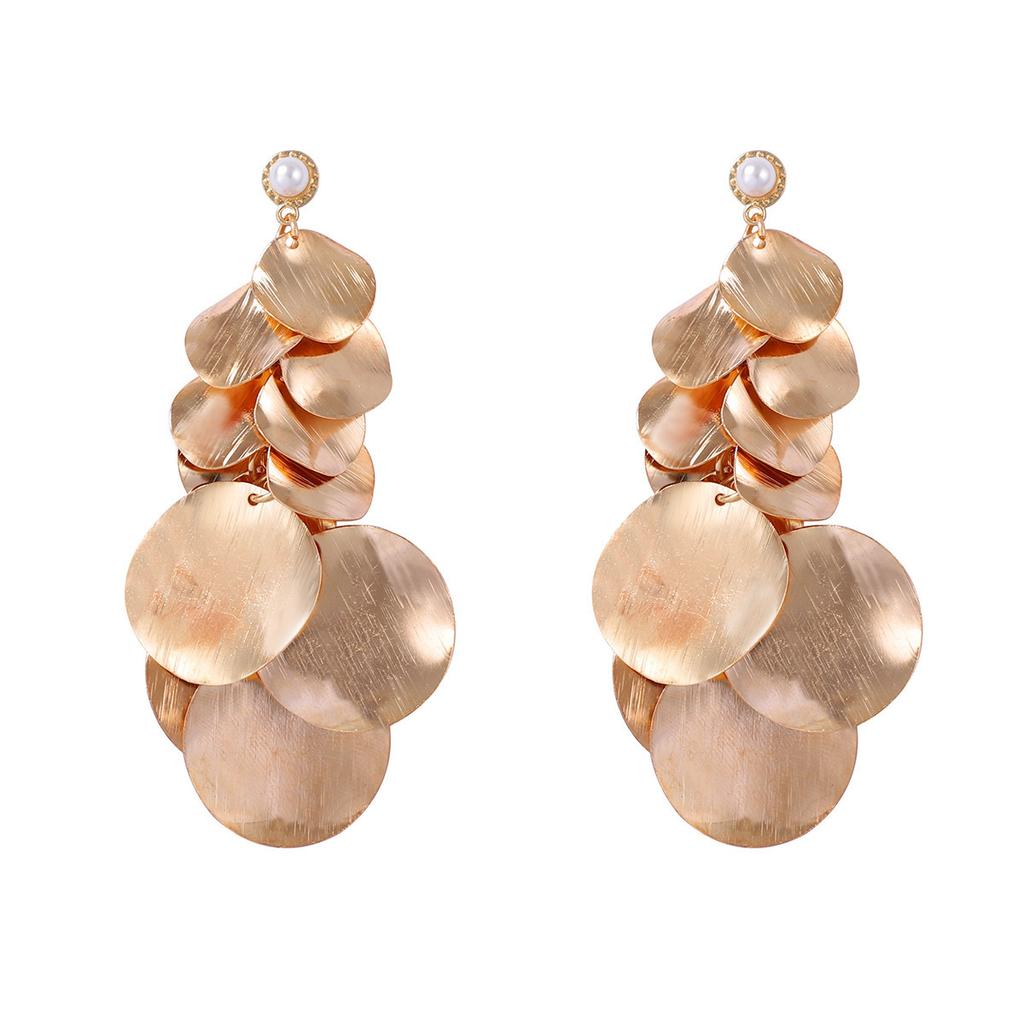 Hip-hop Punk Style Exaggerated Geometric Metal Sheet Laminated Bib Necklace Light Luxury High-end Cold Style Necklace