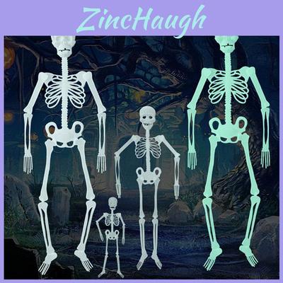 Halloween Scary Prop Luminous Hanging Human Skeleton Outdoor Party Decoration