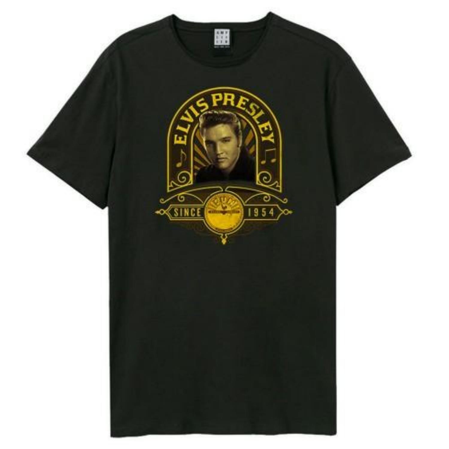 Amplified Unisex Adult Studio Portrait Sun Records & Elvis T-Shirt S