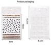 1 pezzo autunno inverno disegni con stampa leopardata adesivo a strisce 3D nail art adesivo autoadesivo impermeabile decorazione per manicure