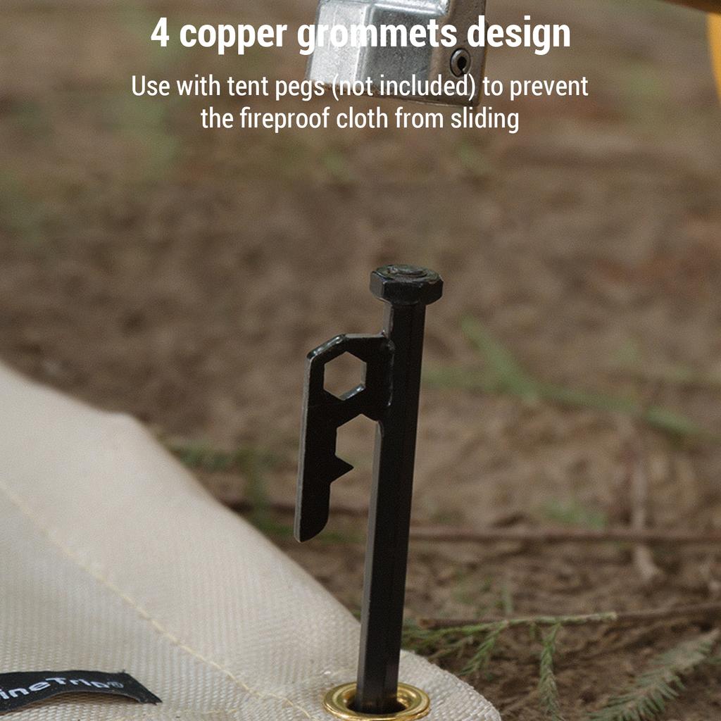 Brandwerende Mat Branddeken Vuurkorfmat Onder de Grill Beschermmat Brandvertragende Deken