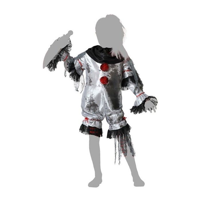 Kinderkostüm Böser Grauer Clown