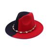 New Two-color Autumn and Winter Warm Women's Woolen Top Hat, British Men's Jazz Hat, Small Edge Gambler Felt Hat