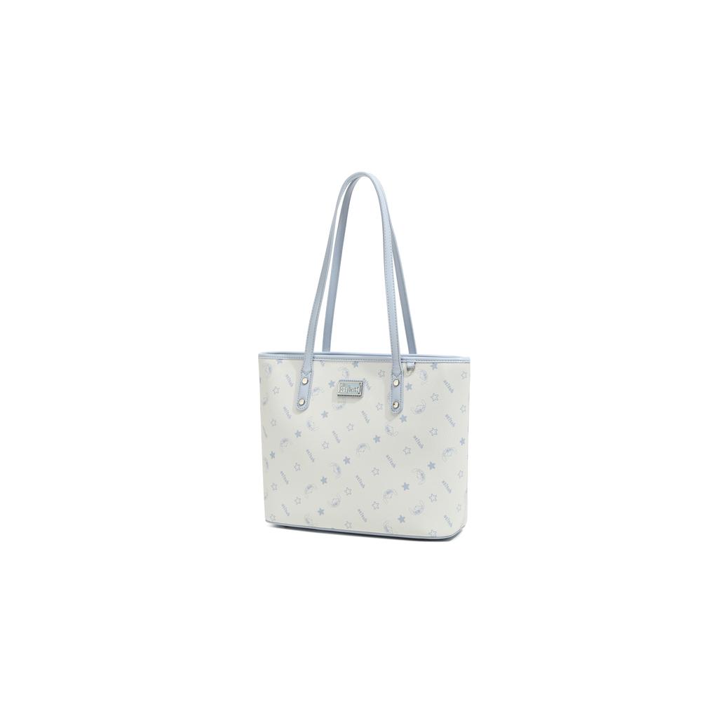 New Disney Stitch PU & PVC Tote Bag, Shopping Bag, Handbag, Shoulder Bag Large Women's Light Blue BMK-72767