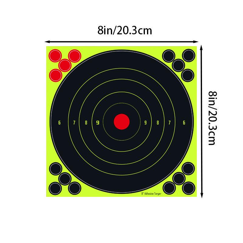Self-Adhesive Fluorescent Green Shooting and Archery Target Stickers