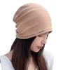 Women's Korean Style Knitted Hat - Spring/Autumn Versatile Rolled Edge Solid Color Pullover