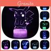 Kreative 3D Pikachu Nachtlicht Niedliche Tischlampe Bunte Atmosphäre Lampe Geschenkidee