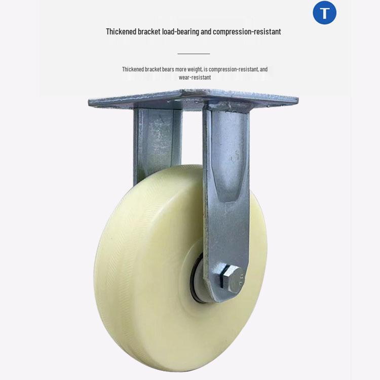 Heavy-Duty Nylon Casters - 4", 5", 6" Swivel, Directional & Brake Trolley Wheels, Wear-Resistant