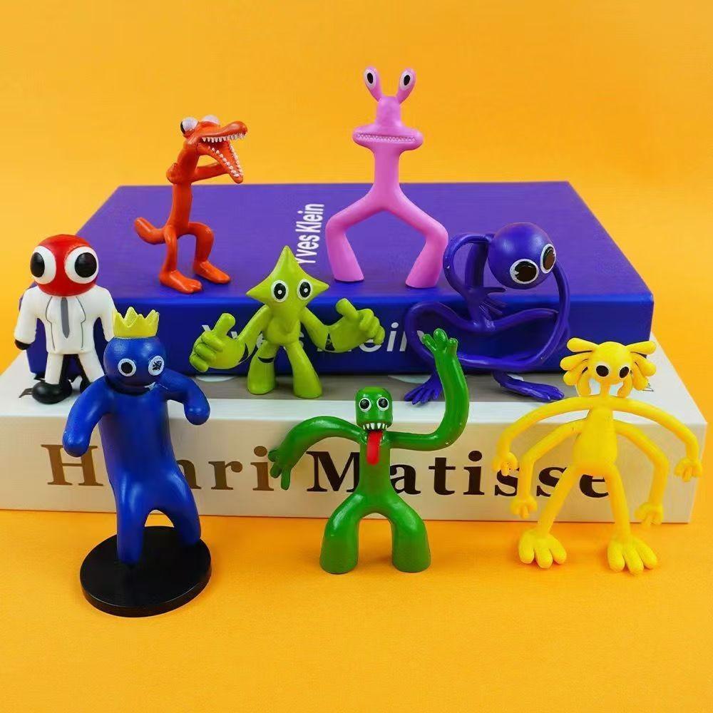 Friends Rainbow Vibrant Pvc Action Figures Set With 8 Playful Blind Styles Box