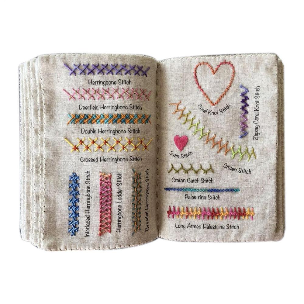 Sewing Book Embroidery Instructions for Sewing Enthusiasts Creative Family Stitching Loose-Leaf Book for Women Wife Mom