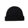 Solid color knitted hat men's autumn and winter hip-hop hat short trendy brand big head circumference warm wool cold hat