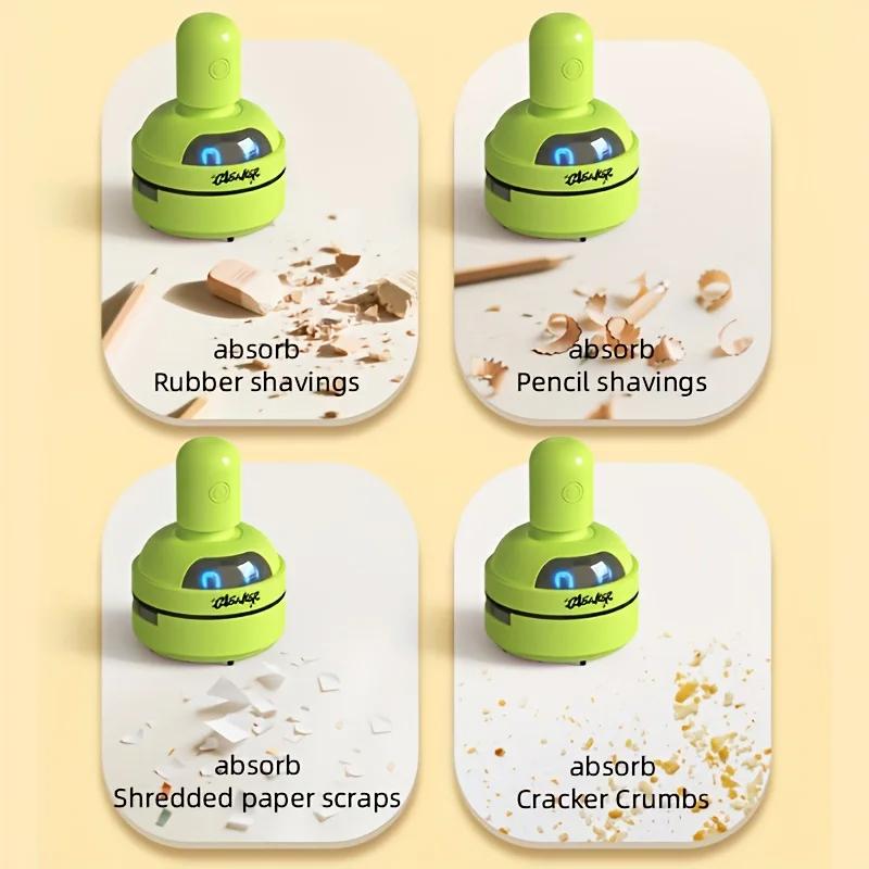 Mini Desktop Vacuum Cleaner Portable Usb Rechargeable 3speed Handheld Computer Dust Collector For Home Office Keyboards Cleaning