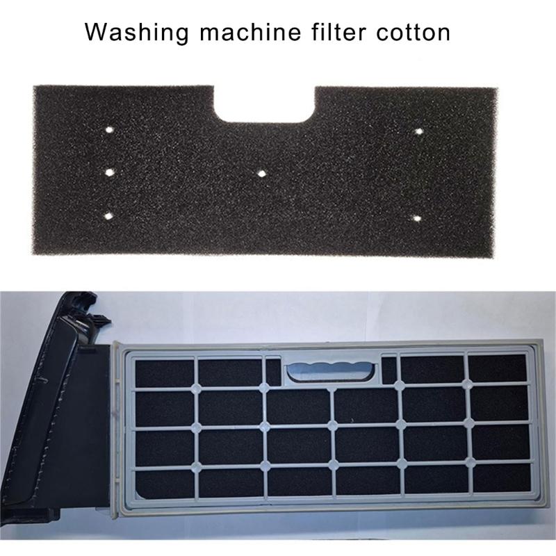 2/4 Stück Flusenfilter Ersatzteil Waschbarer und Wiederverwendbarer Filter Schaumstoff-Texturfilter Baumwolle Geeignet für Waschtrockner