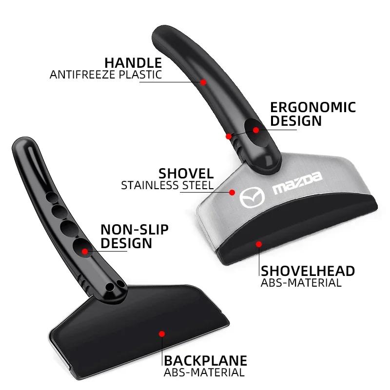 2025 Hot Car Snow Shovel Ice Scraper Cleaning Tool For Vehicle Windshield For Mazda 3 6 BL BM GJ CX3 CX-5 CX5 KE KF CX7 CX9 MX5