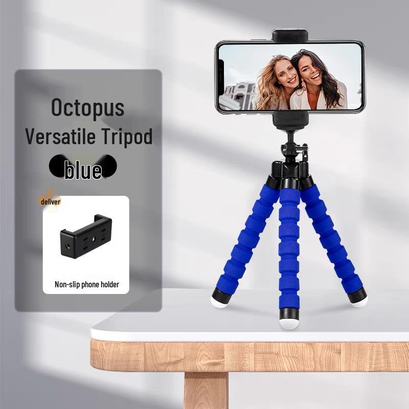 Octopus Mini Portable Selfie Stand with Bluetooth Remote for Creative Live Streaming