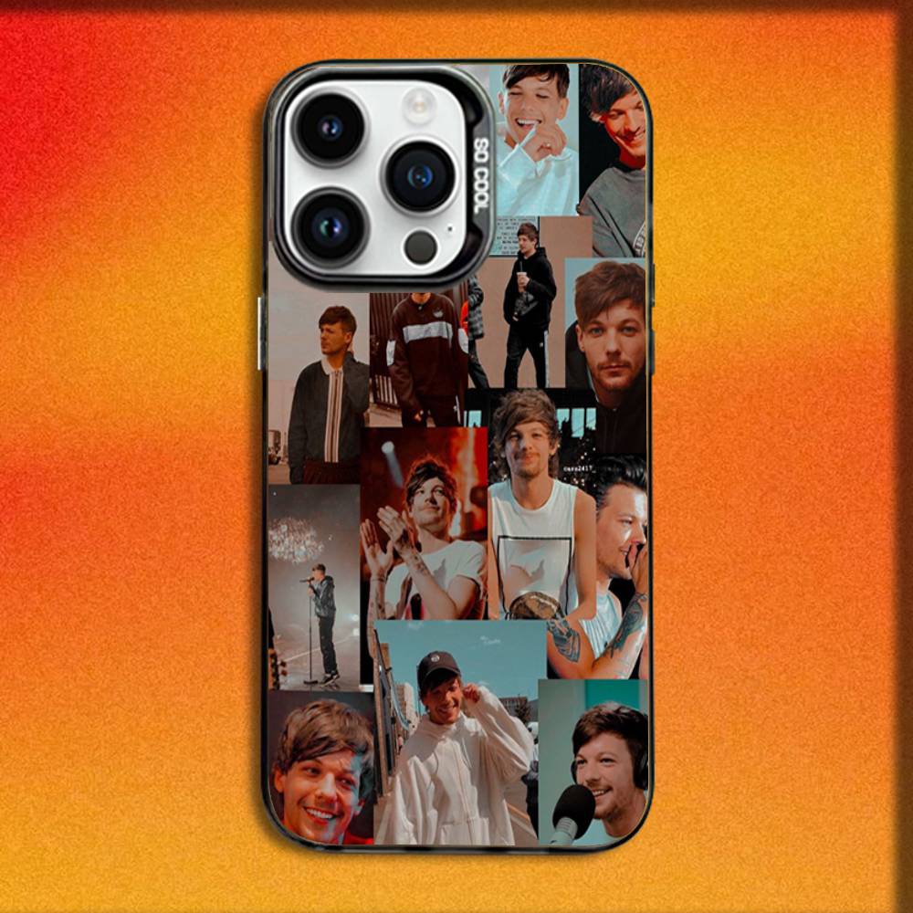 Singer L-Louis T-Tomlinson Phone Case For iPhone 16,15,14,13,12,11,Mini,Pro,E,MAX Black Candy Matte Shockproof Cover