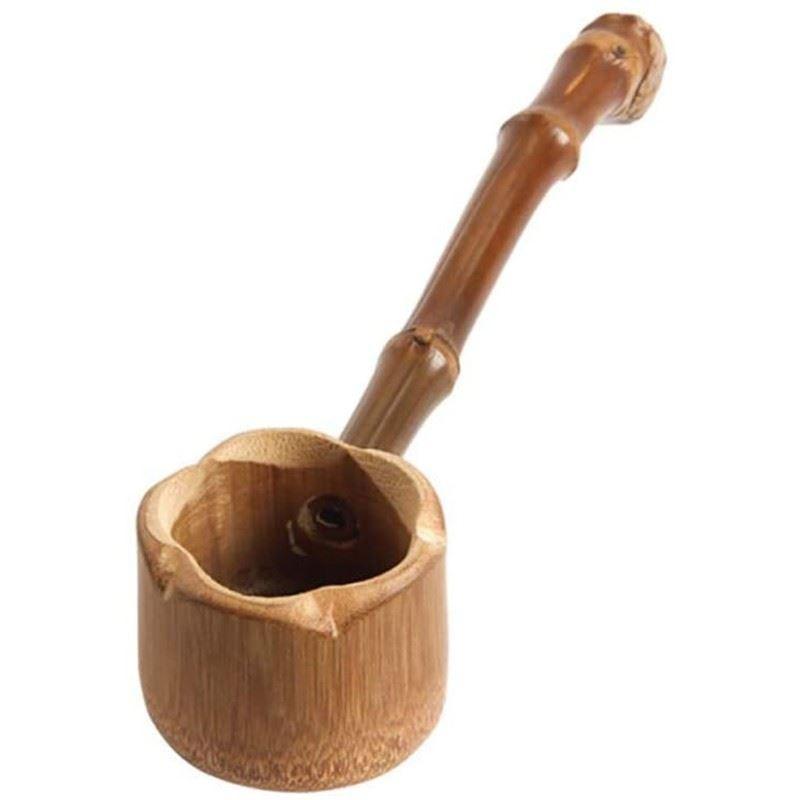 Bamboo Water Ladle Japanese Water Scoop Bathing Dipper Ladle with Long