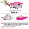 6-Color 4.3cm Mini Feathered Bionic Popper Fishing Lure (4g) DW1059