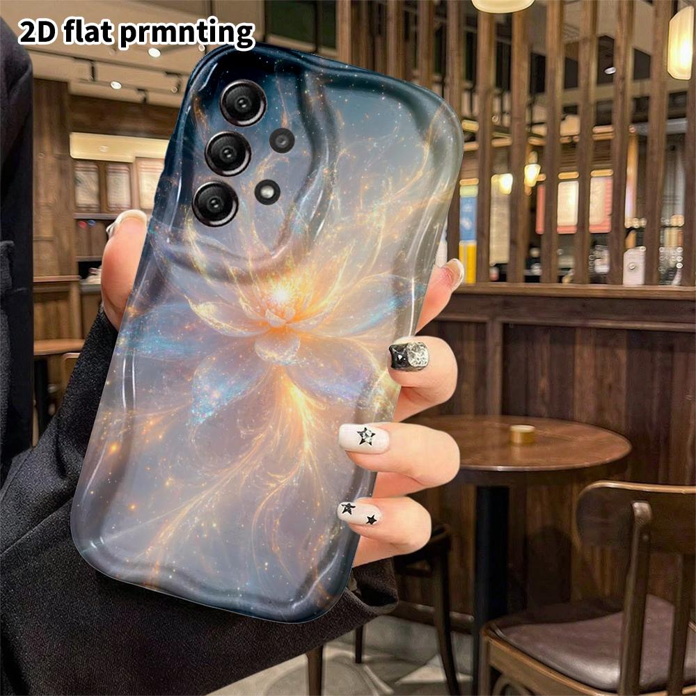 Phone Case: 2D Flat Samsung Galaxy A34 A35 M05 M06 S20 S22 S21 FE Plus 5G Protective Case, Light Lotus, Christmas and Halloween Gift
