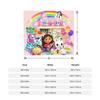 Pink Gabby Dollhouse Blanket Coral Fleece Plush Cute Cartoon Ultra-Soft Throw Blanket for Bedding Couch Bedspread