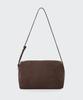 Musinsa Standard Woman Women'S Synthetic Suede Pillow Shoulder Bag [Dark Brown]