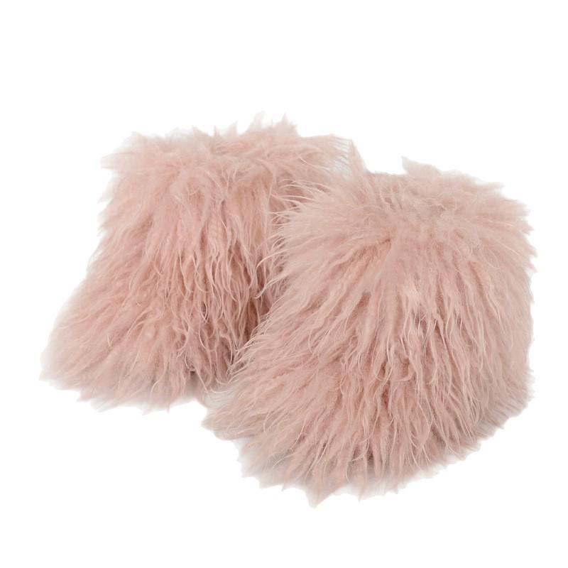 Kids' Furry Winter Snow Boots - Plush Velvet, Unisex for Boys & Girls