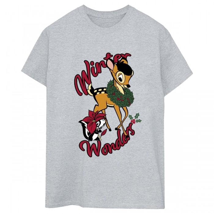 Bambi Womens/Ladies Winter Wonders Boyfriend T-Shirt