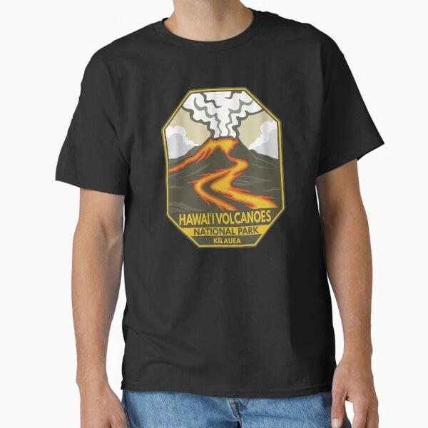 Hawaii Volcanoes National Park Kilauea Retro Emb Made In Usaaus Tshirt S2xl S