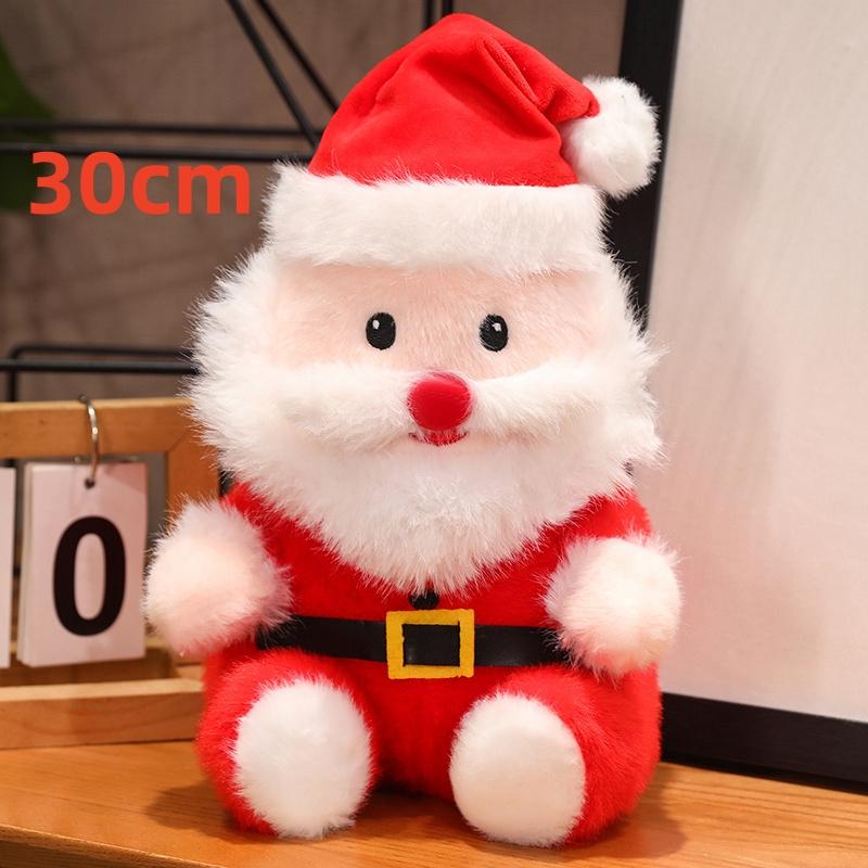 Cartoon Christmas Series Plush Doll Pillow Christmas Tree Elk Deer Santa Claus Plush Toy Home Holiday Decoration