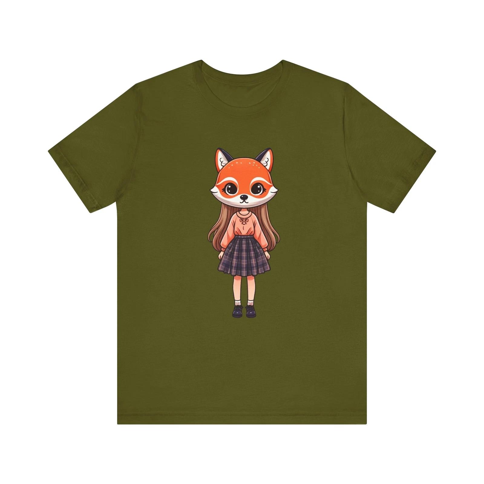 Fox Girl Fashion Therian T-Shirt Therian Gear Gift For Therian 3XL