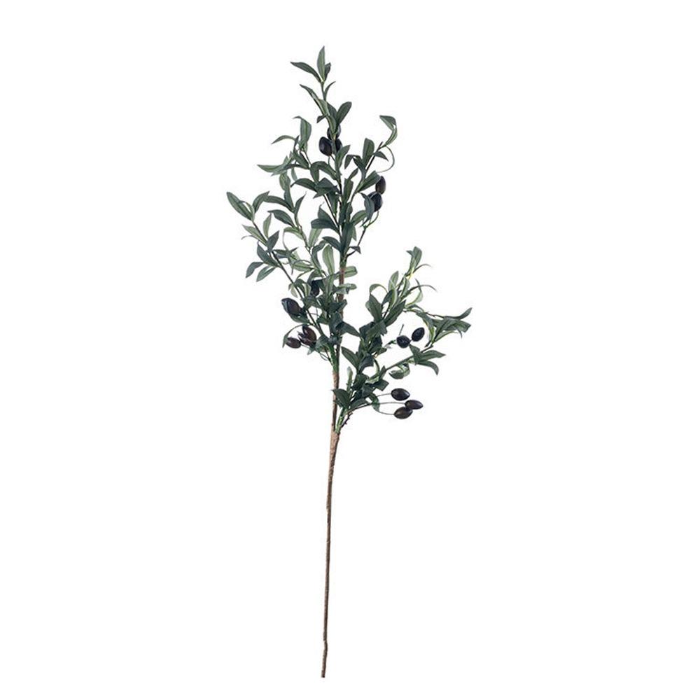 

Elegant Artificial Olive Fruit Branch Handmade Fake Olive Tree Home Garden зелёный